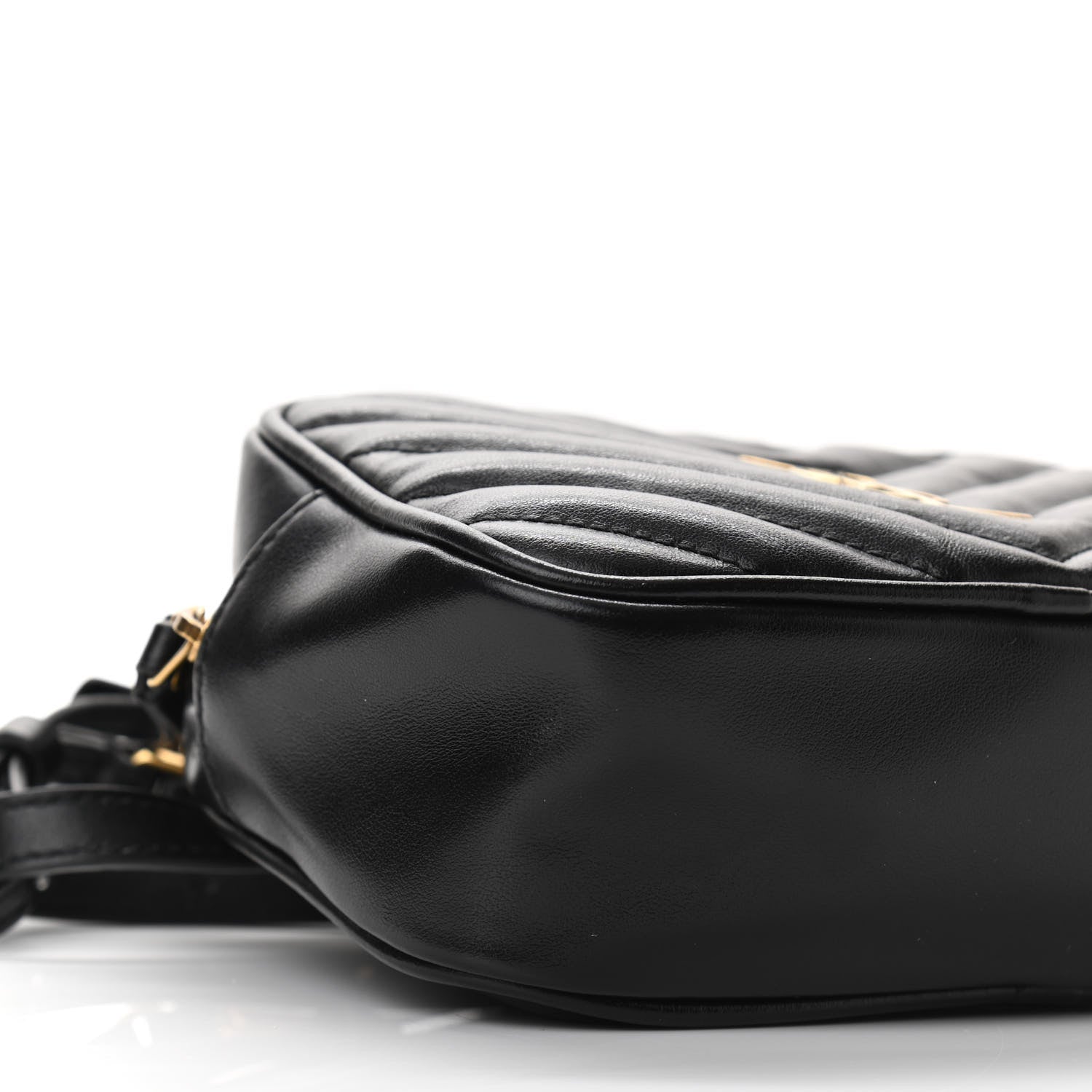 Saint Laurent Calfskin Matelasse Monogram Lou Belt Bag Black 8 of 10