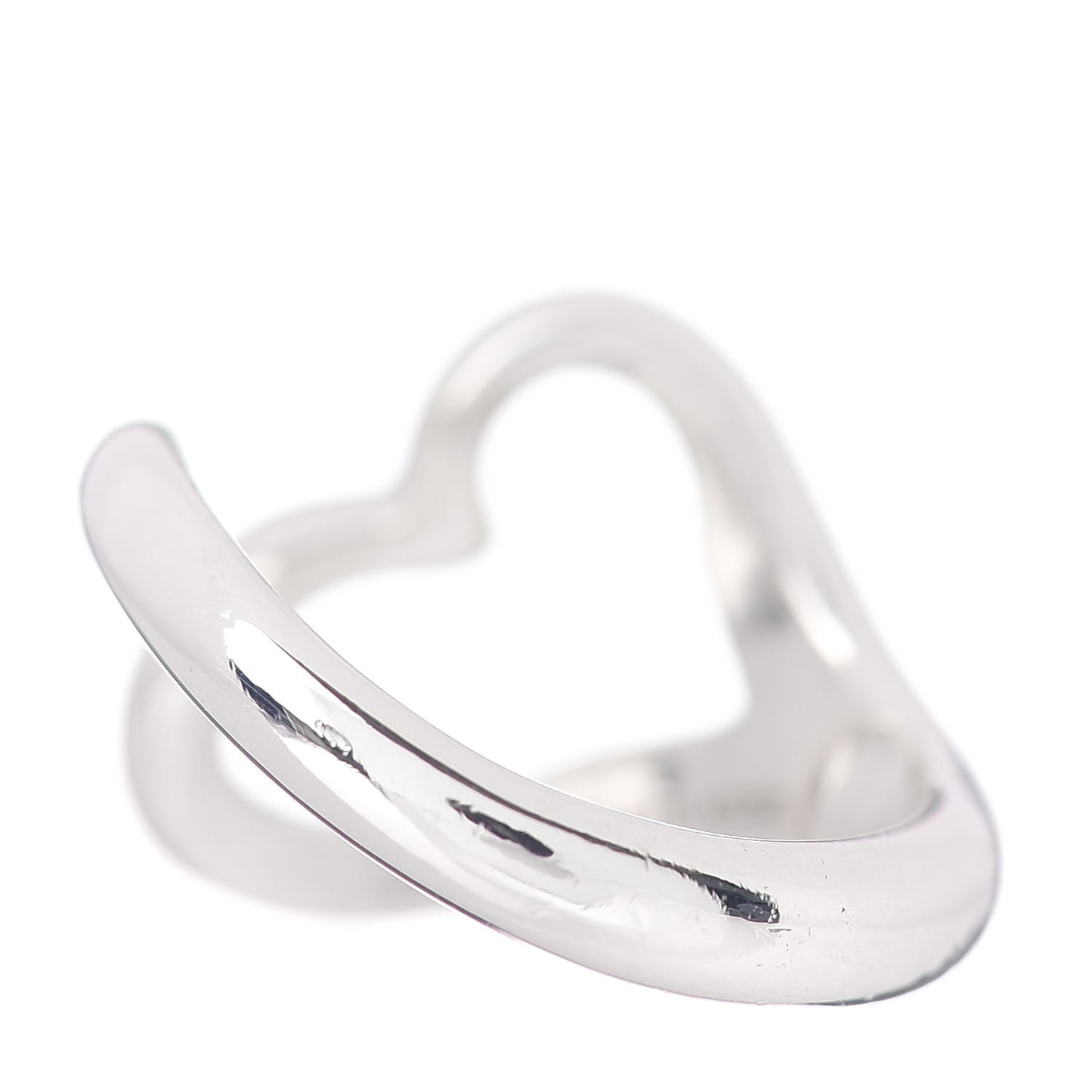 Elsa Peretti Sterling Silver Open Heart Ring 45 3.25