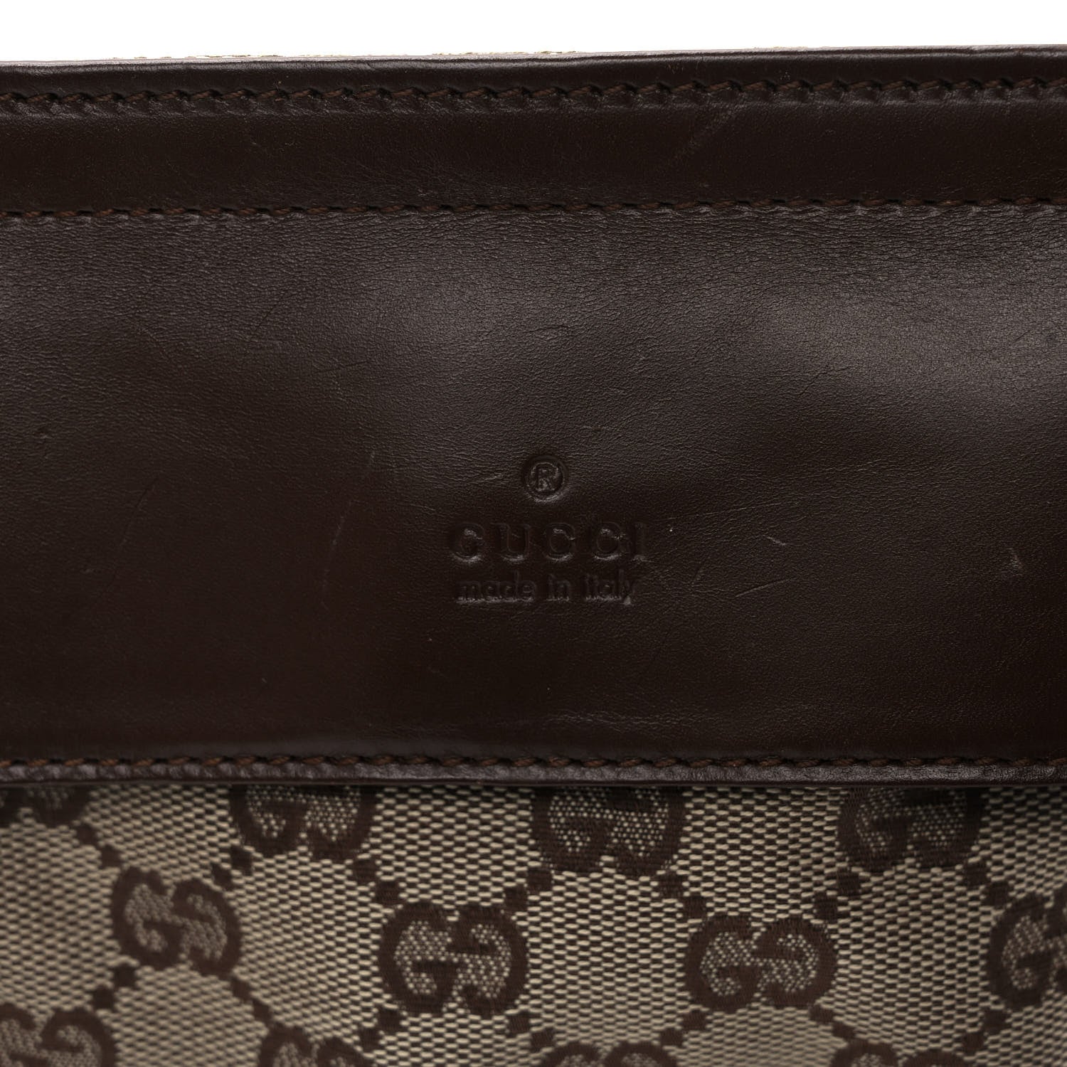 Gucci GG Monogram Double Pocket Belt Bag Dark Brown 6 of 9