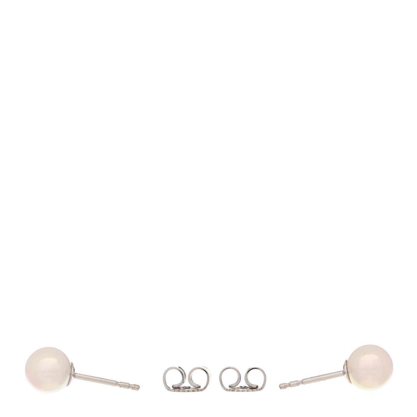 18K White Gold 6-6.5mm Akoya Pearl Stud Earrings