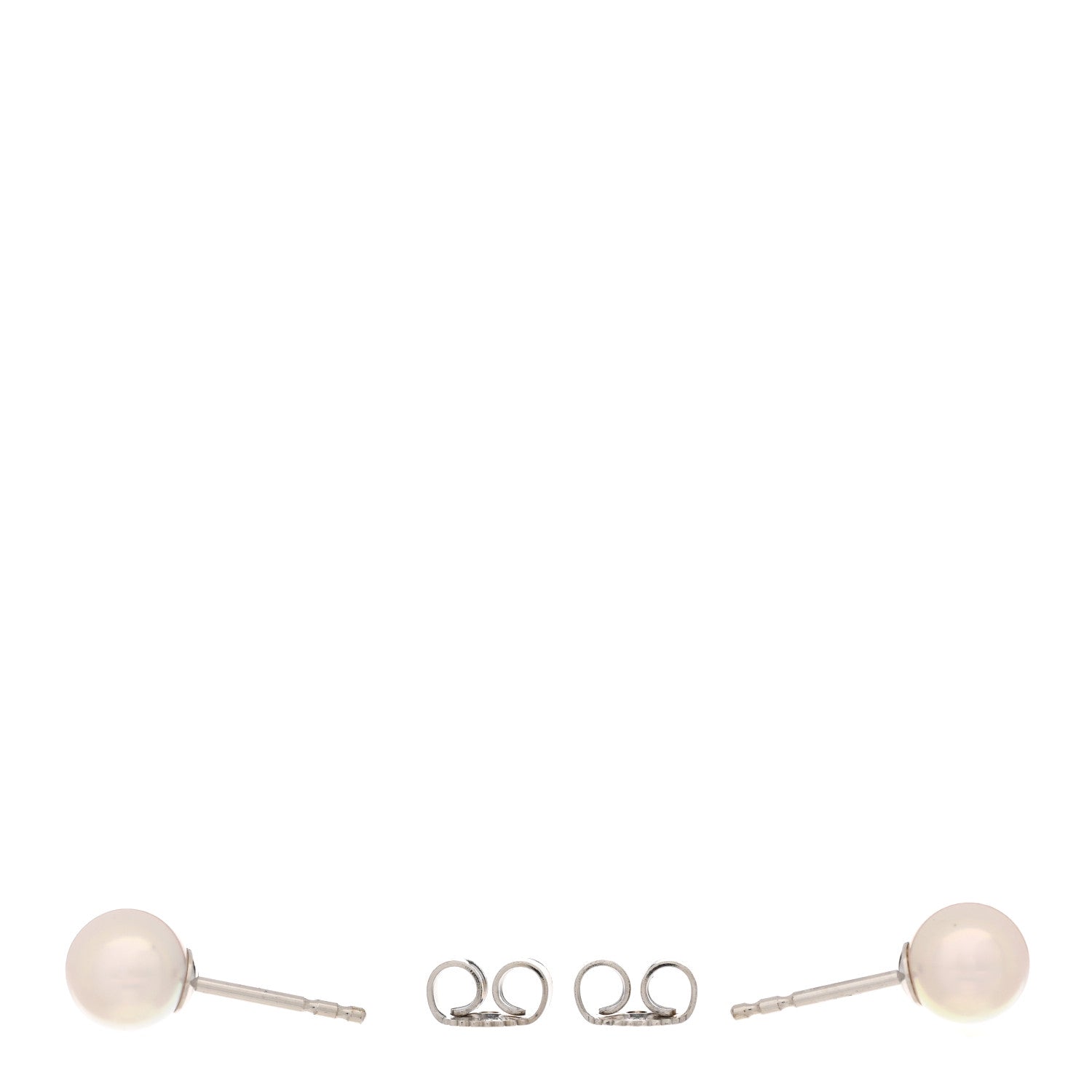 Mikimoto 18K White Gold 6-6.5mm Akoya Pearl Stud Earrings 3 of 5