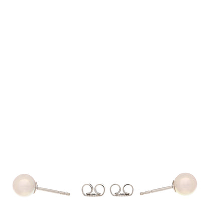 Mikimoto 18K White Gold 6-6.5mm Akoya Pearl Stud Earrings 3 of 5