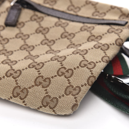 Gucci GG Monogram Double Pocket Belt Bag Dark Brown 10 of 10