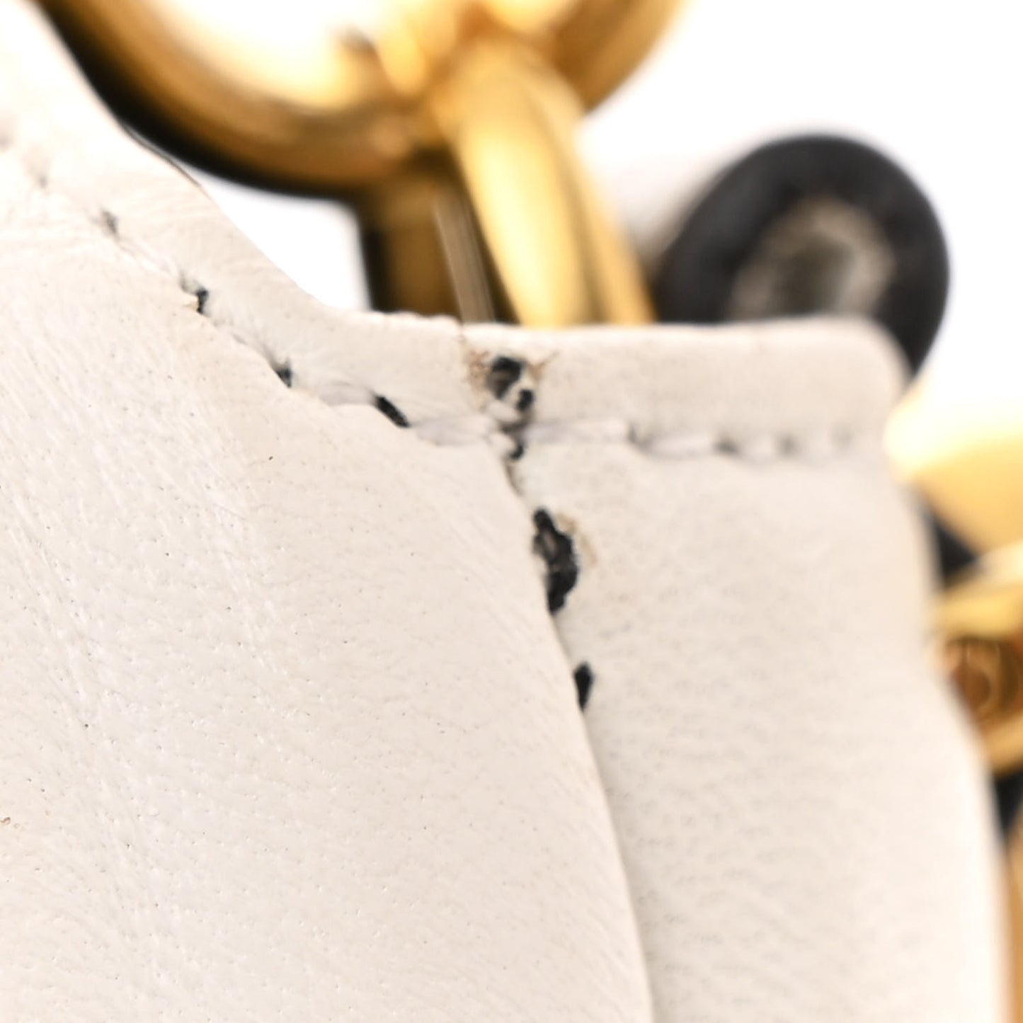 Nappa FF 1974 Embossed Baguette White