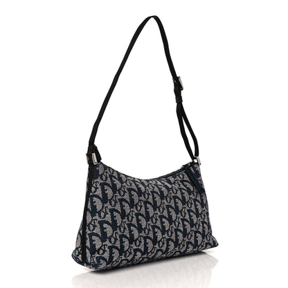Christian Dior Monogram Shoulder Bag Pochette Blue 2 of 8