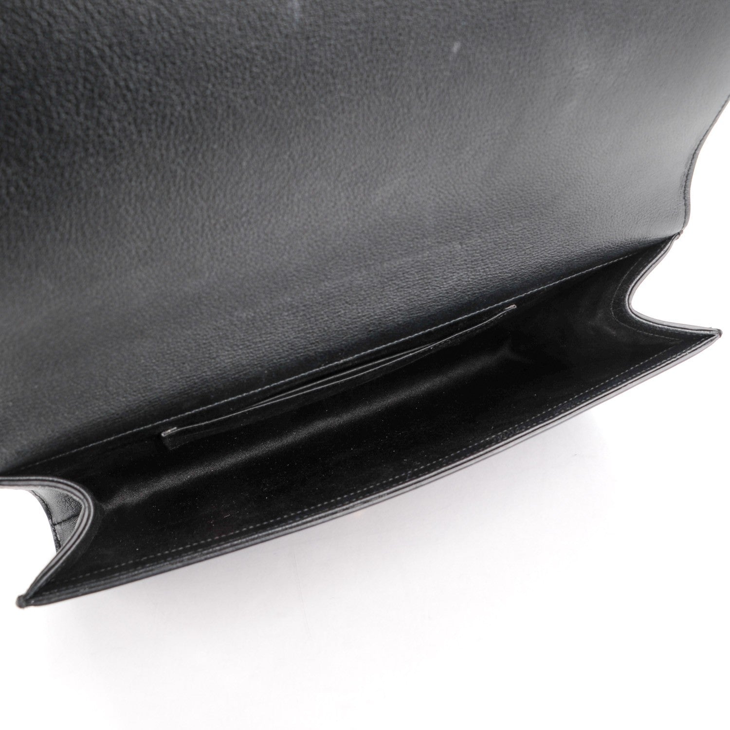 Saint Laurent Calfskin Monogram Large Belle De Jour Clutch Black 5 of 7