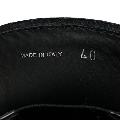 Prada Spazzolato Metal Triangle Logo Flatform 45mm Loafers 40 Black 7 of 9