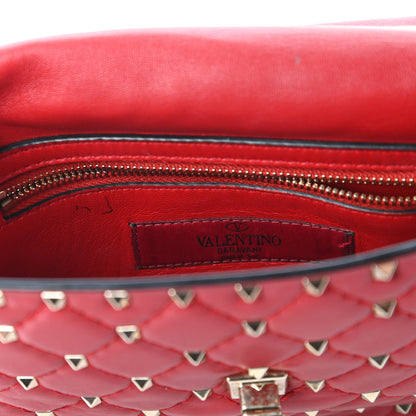 Valentino Garavani Nappa Medium Rockstud Spike Shoulder Bag Rosso Valentino 11 of 13