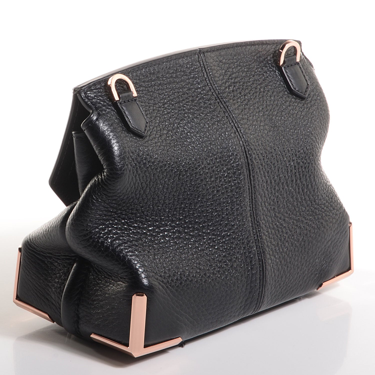 Alexander Wang Calfskin Small Marion Soft Black with Rose Gold Hardware 3 of 6