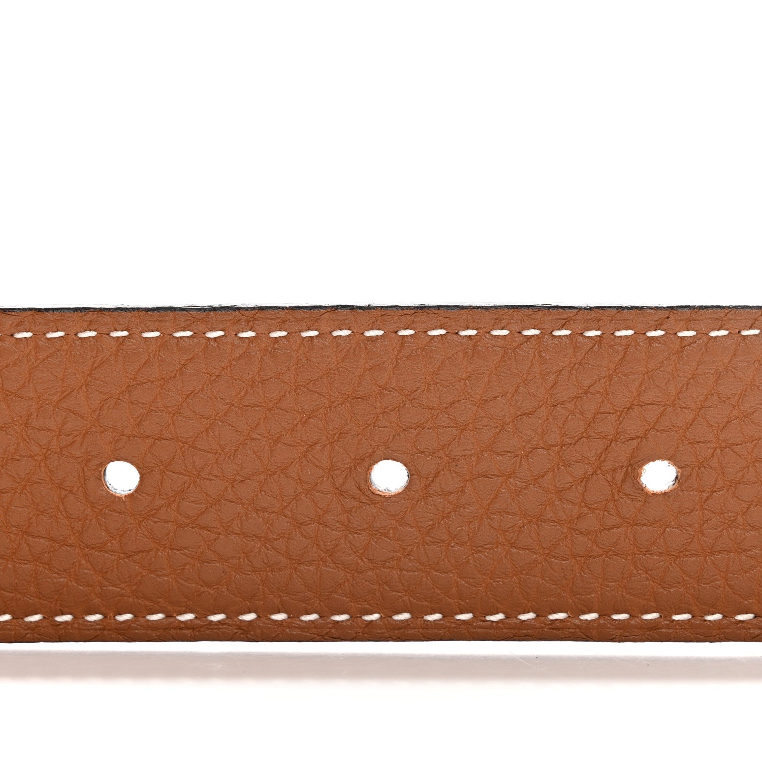 Hermes Box Togo Strie 32mm H Belt 80 32 Black Gold 3 of 10