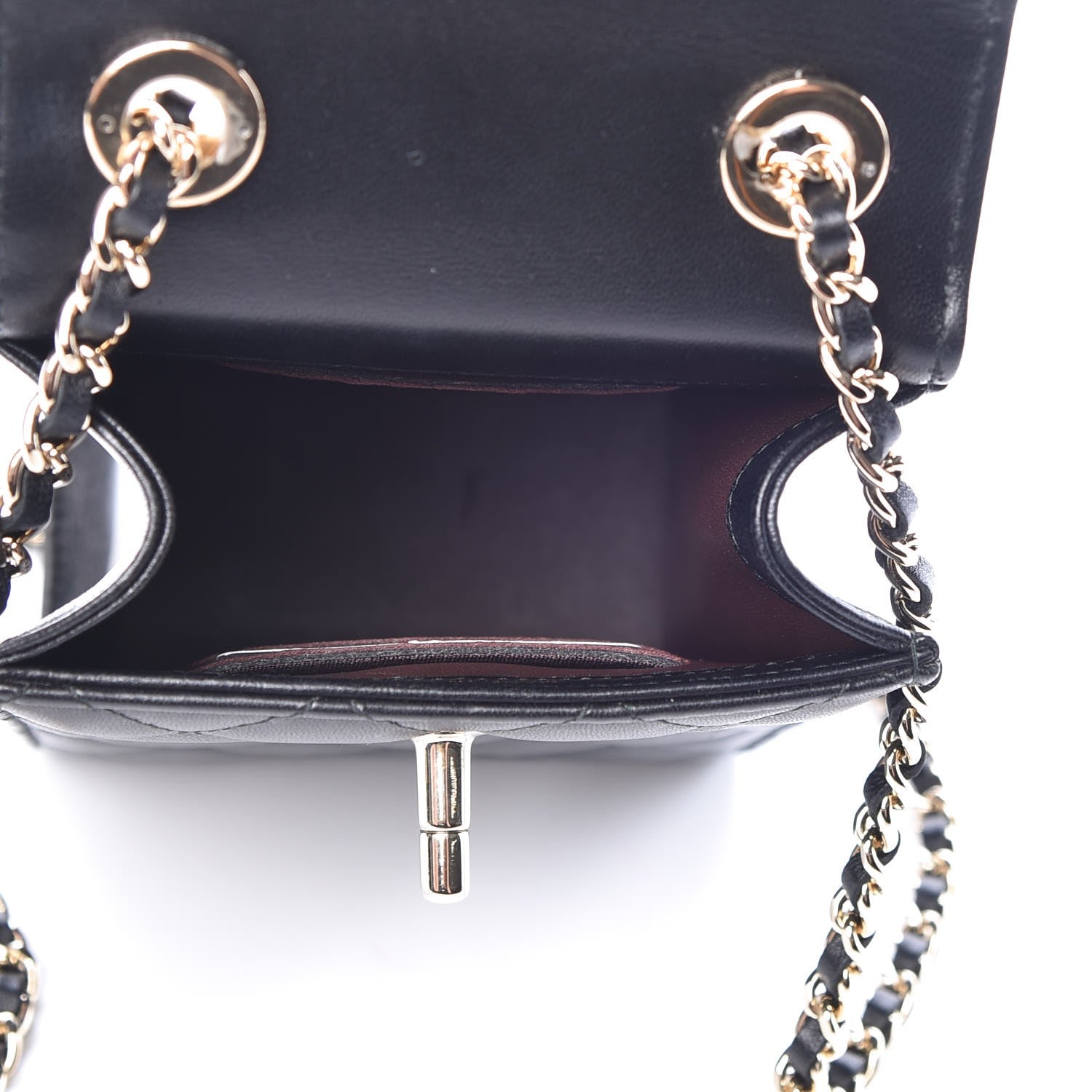 Chanel Lambskin Quilted Trendy CC Phone Holder Black 5 of 9