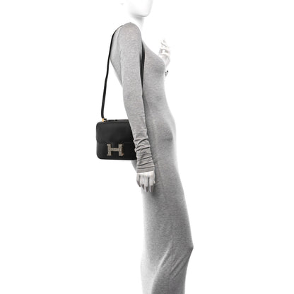 Hermes Box Lizard Constance 1-24 Black Ombre 2 of 16