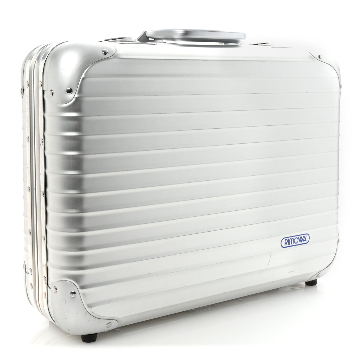 Aluminum Topas Attache Briefcase Silver