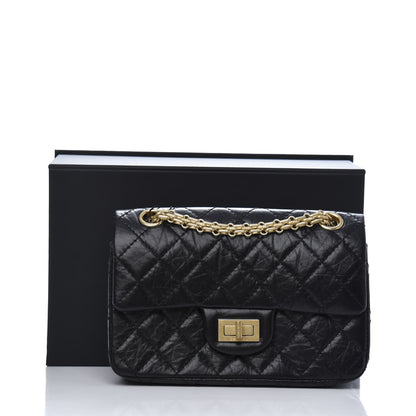 Chanel Aged Calfskin Quilted 2.55 Reissue Mini Flap Black 11 of 11