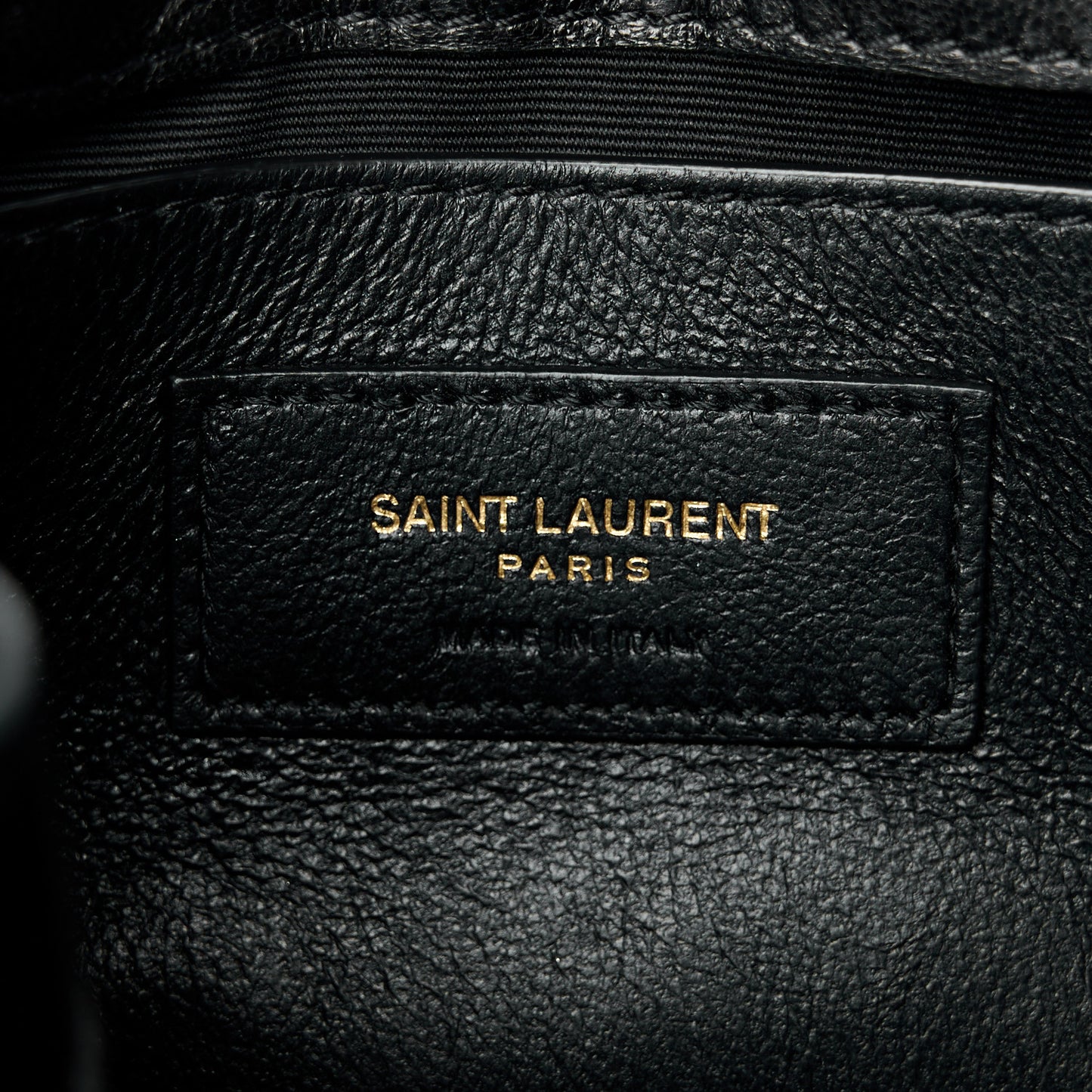 Lambskin Quilted Monogram Mini Nolita Black