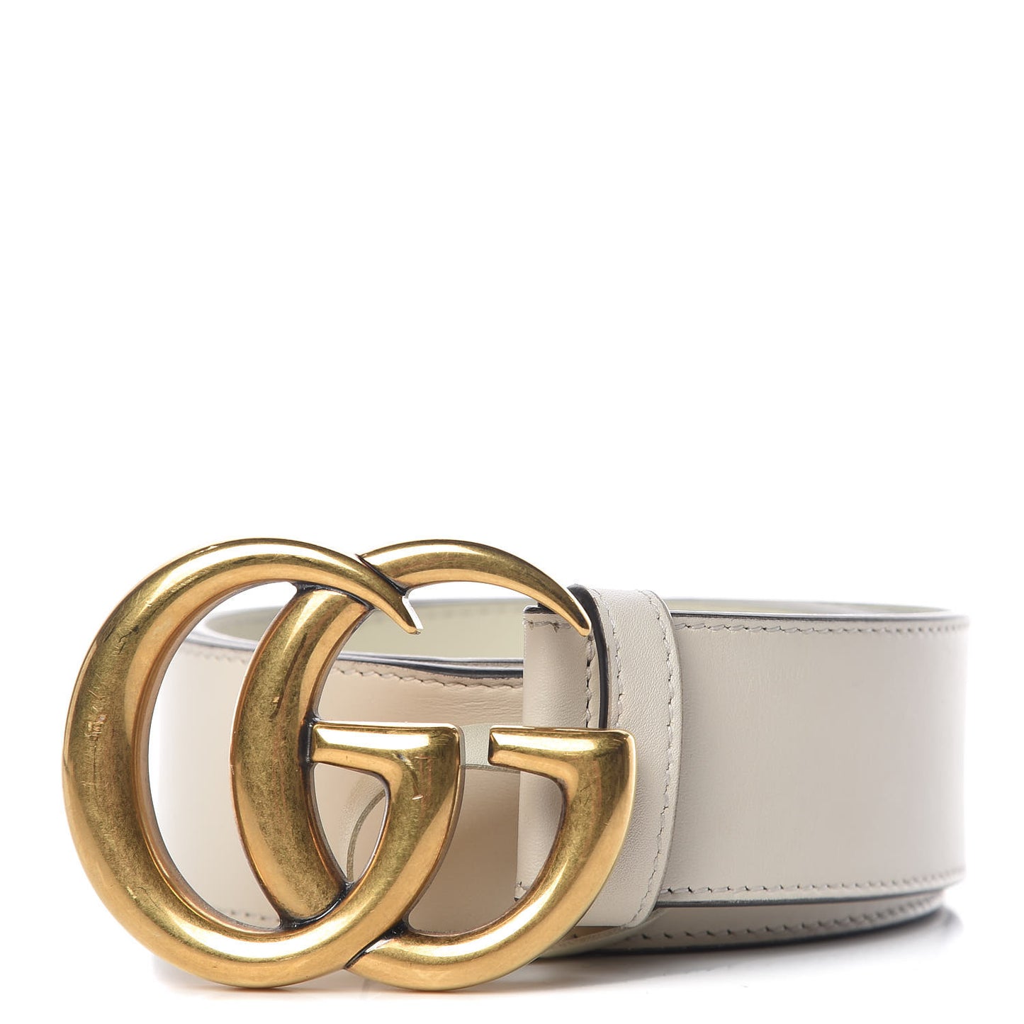 Calfskin Double G 40mm Belt 80 32 Mystic White