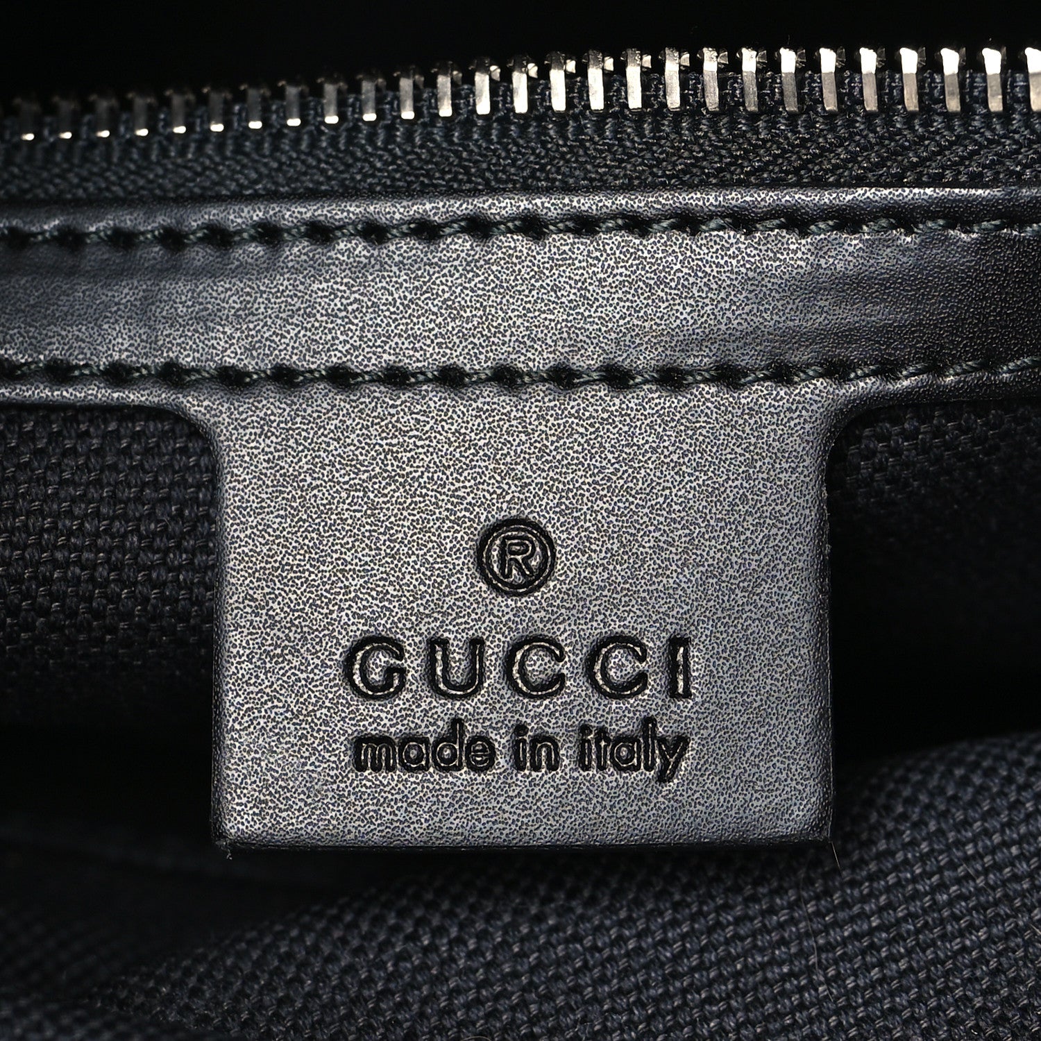 Gucci GG Supreme Monogram Appia Calfskin Web Flat Messenger Bag Black Grey 6 of 9