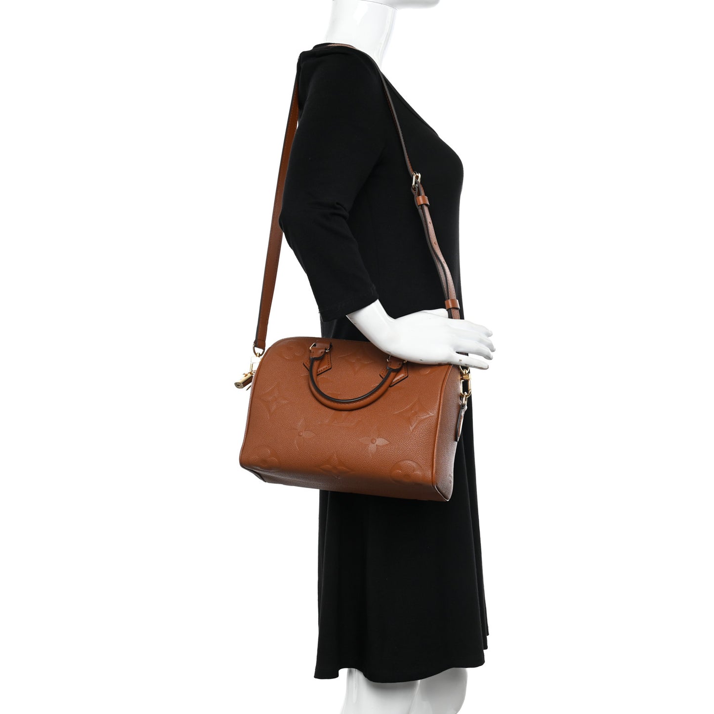 Empreinte Monogram Giant Speedy Bandouliere 25 Cognac