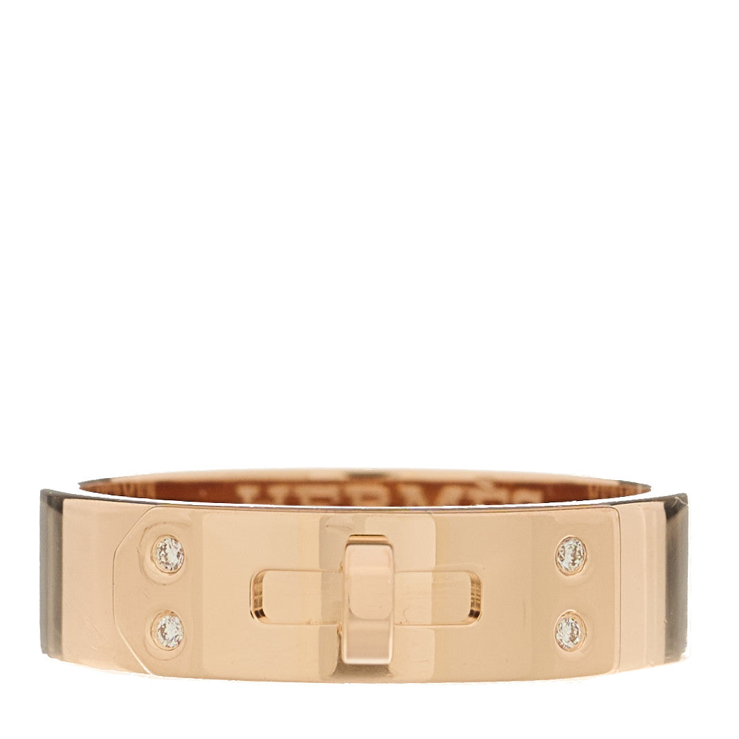 18K Rose Gold Diamond PM Kelly Ring 52 6