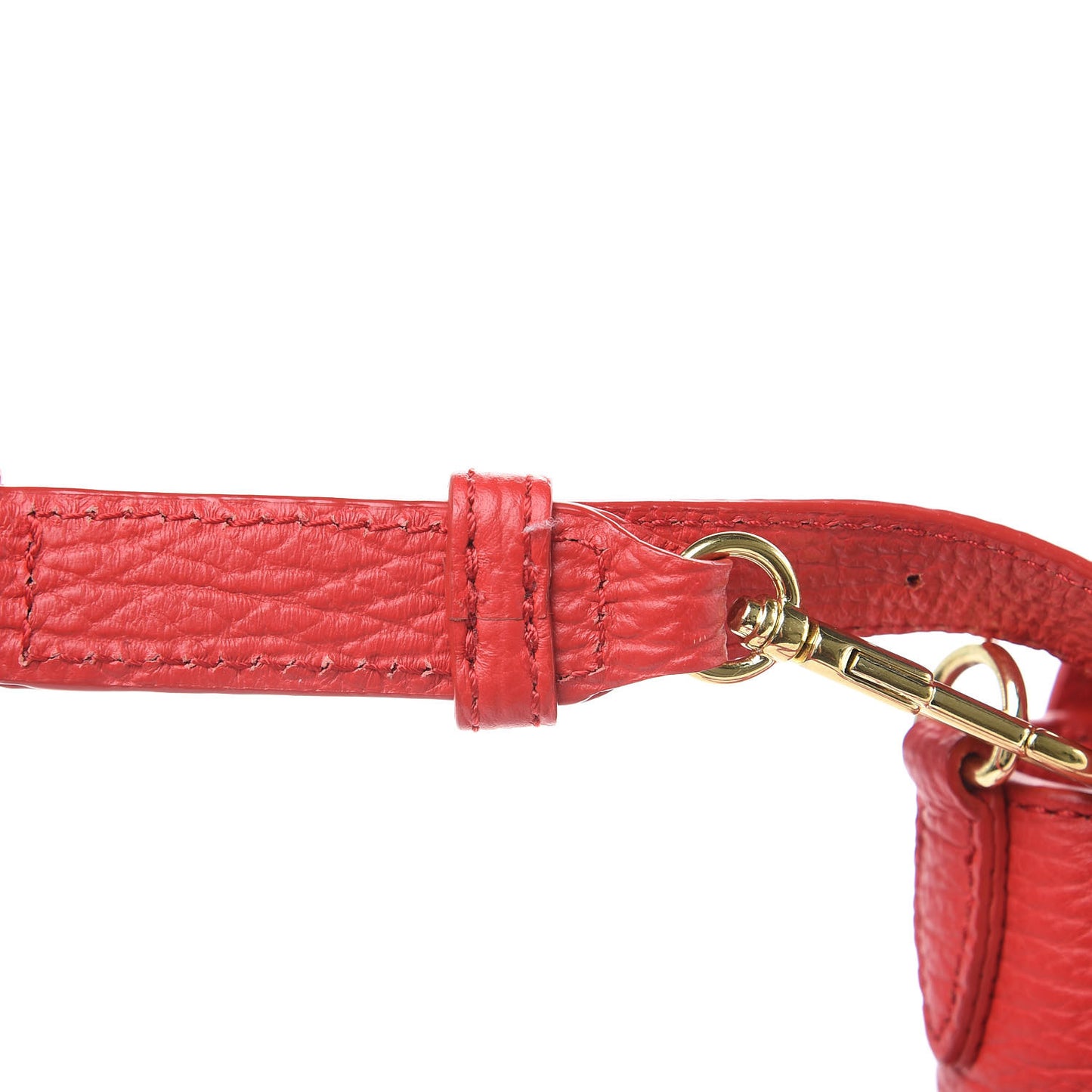 3.1 Textured Calfskin Mini Pashli Satchel Red