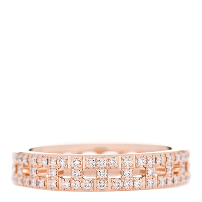 Tiffany 18K Rose Gold Diamond Narrow T True Band Ring 47 4.25 3 of 4