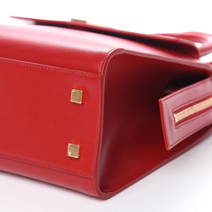 Saint Laurent Grain De Poudre Small Uptown Tote Rouge Eros 9 of 9