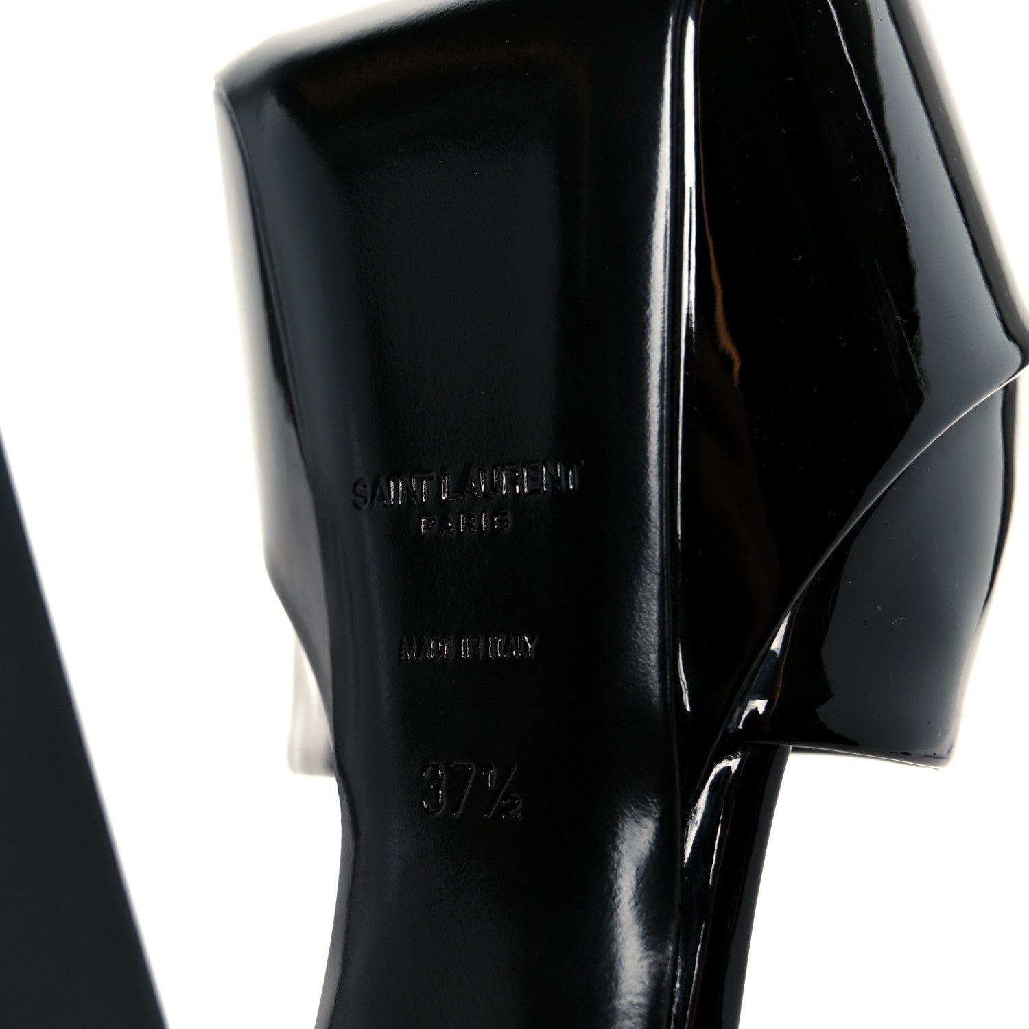 Saint Laurent Vernice Grupy Sexy 95 Tanouk Platform Sandals 37.5 Black 8 of 10