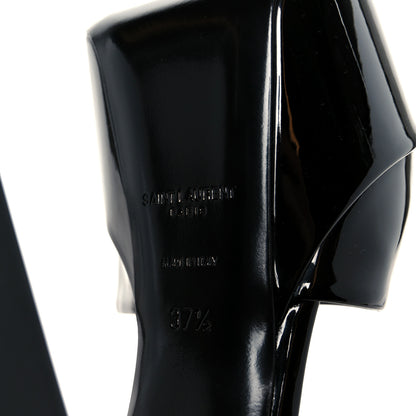 Saint Laurent Vernice Grupy Sexy 95 Tanouk Platform Sandals 37.5 Black 8 of 10