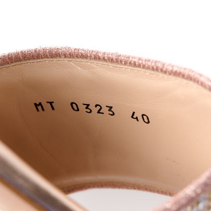 Christian Dior Canvas Crystal Embroidered Dway Slide Sandals 40 Rose Des Vents 8 of 8