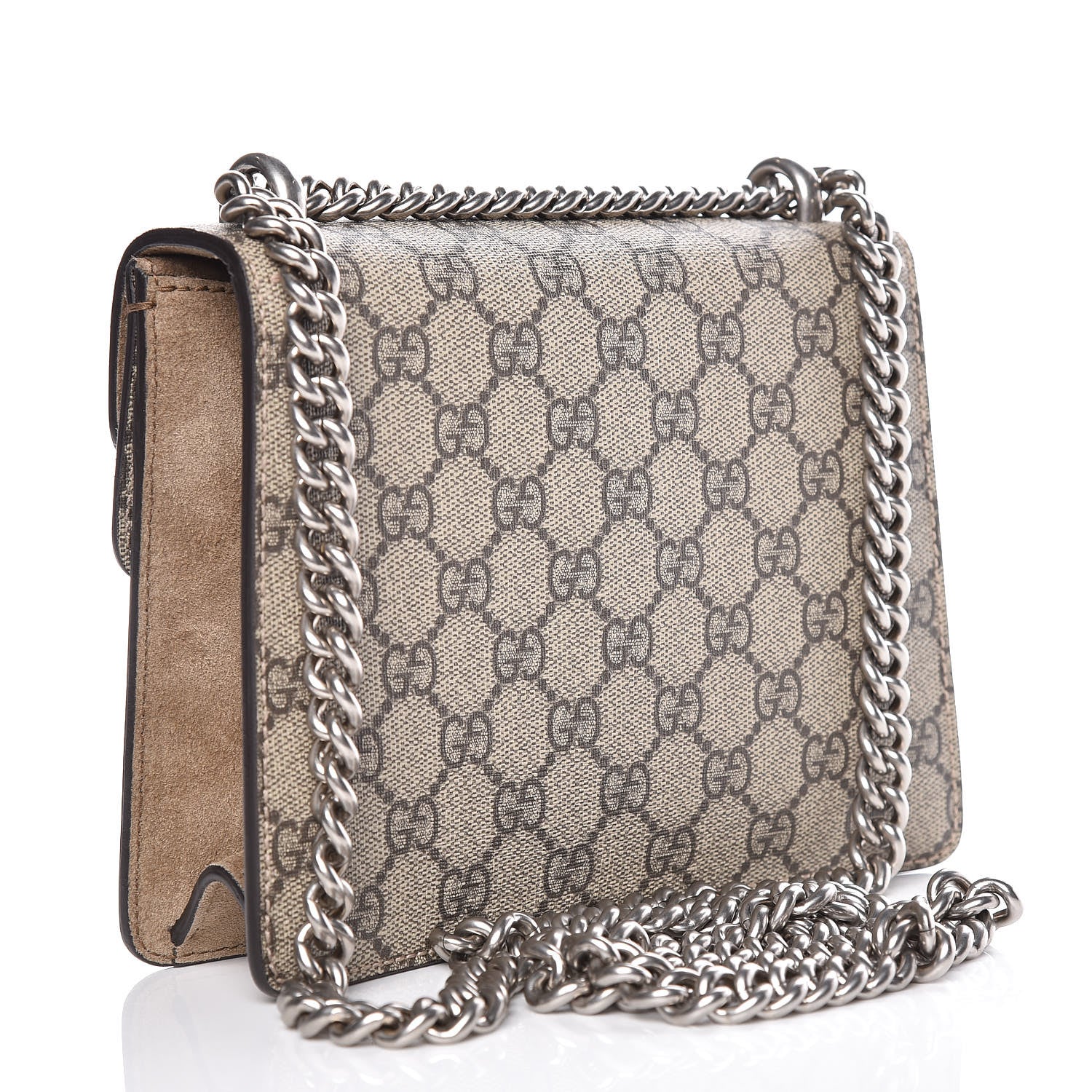 Gucci GG Supreme Monogram Mini Dionysus Shoulder Bag Taupe 3 of 12