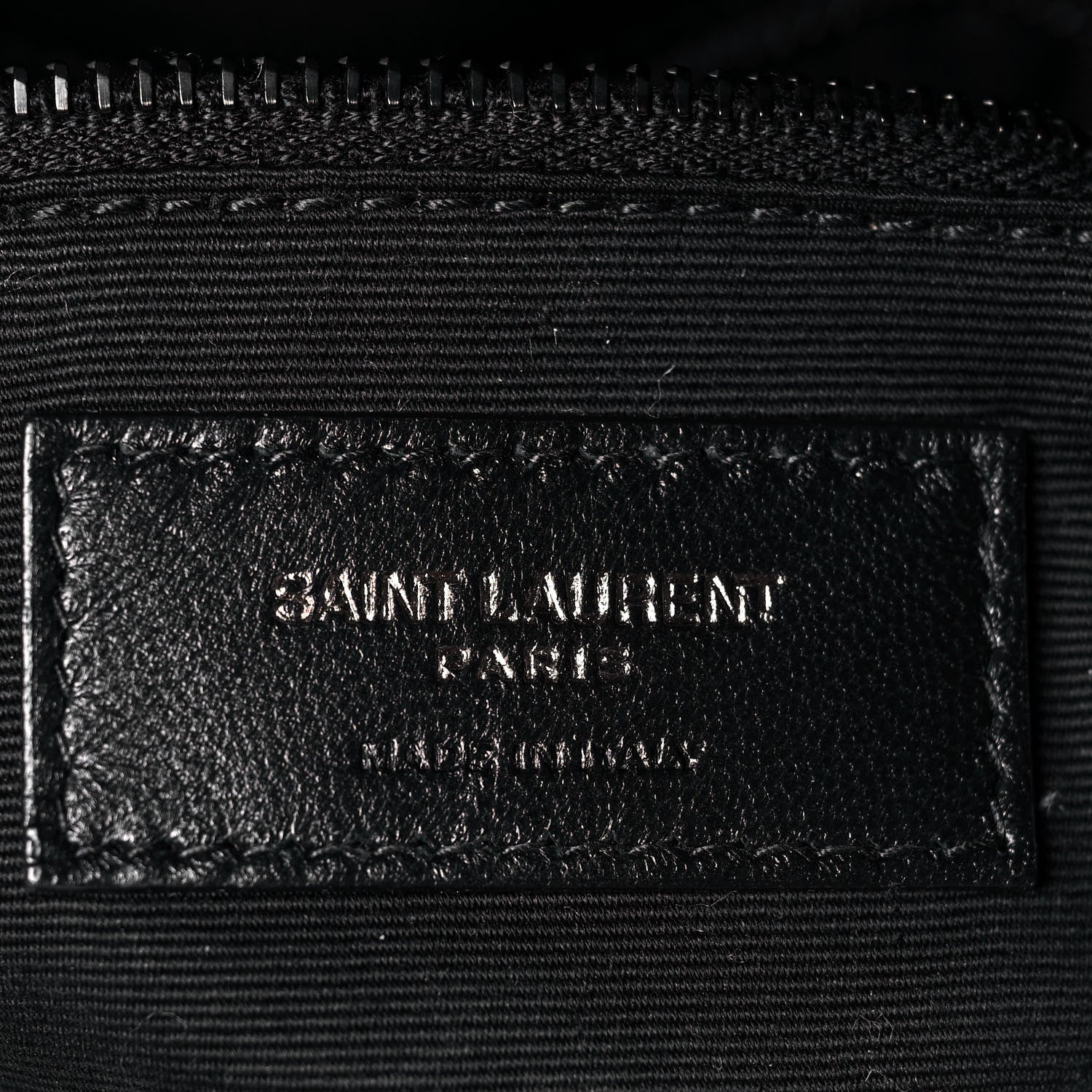 Saint Laurent Lambskin Quilted Toy Loulou Puffer Monogram Chain Satchel Black 6 of 13