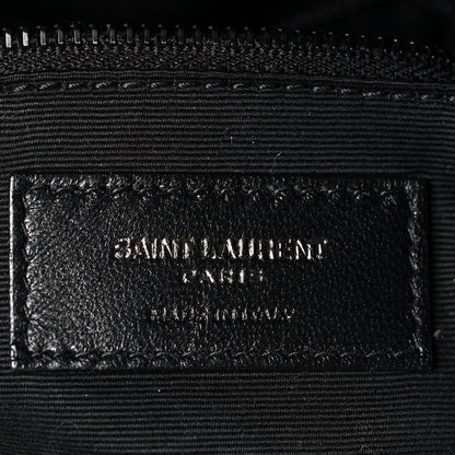 Saint Laurent Lambskin Quilted Toy Loulou Puffer Monogram Chain Satchel Black 6 of 13