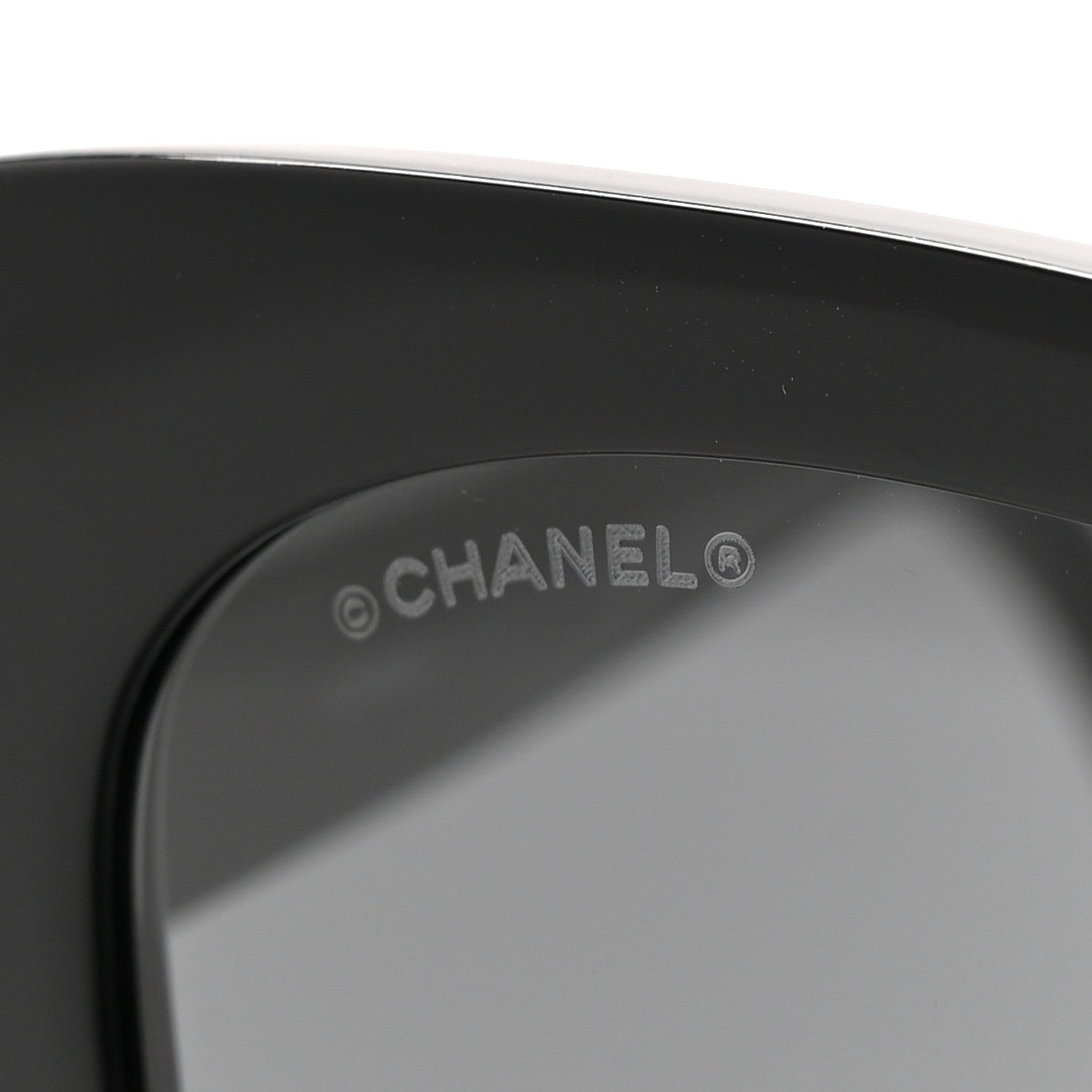 Chanel Acetate Strass Square Sunglasses 5422-B-A Black White 7 of 8