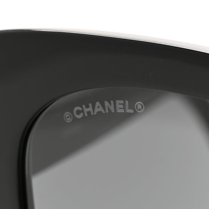 Chanel Acetate Strass Square Sunglasses 5422-B-A Black White 7 of 8