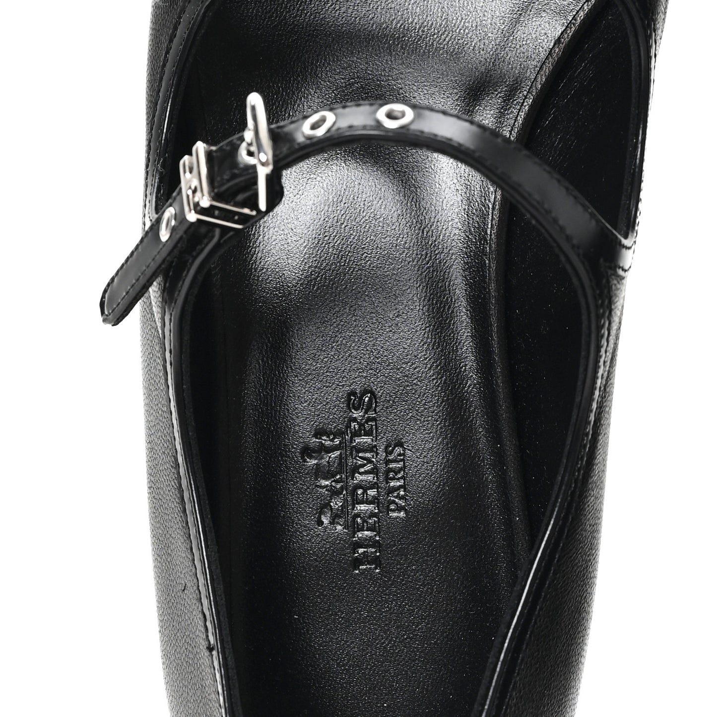 Nappa Toscan Calfskin Lilia Ballet Flats 38 Black