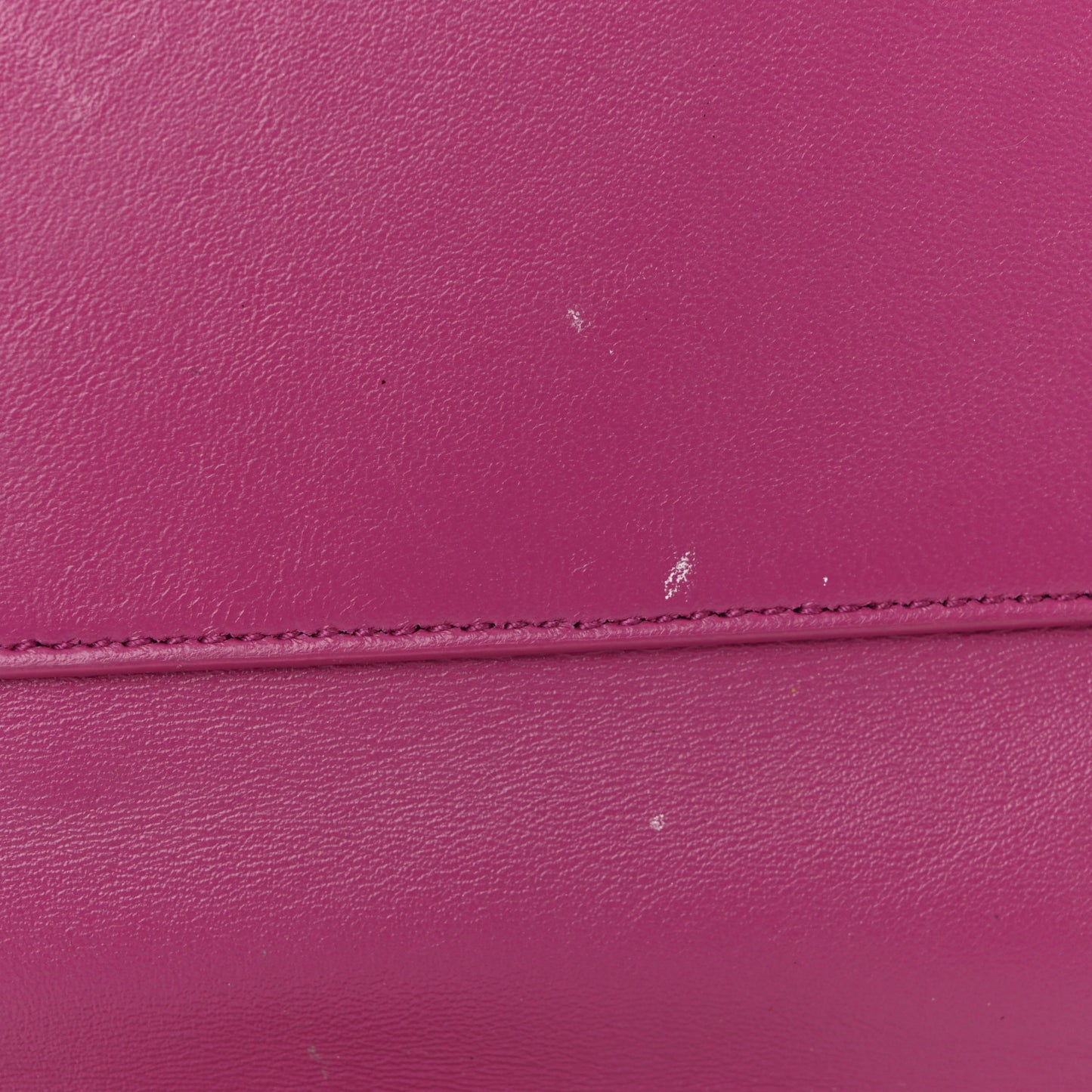 Smooth Calfskin Suede Medium Reversible Monogram Kate Satchel Rose Rubis