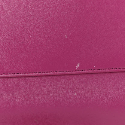 Saint Laurent Smooth Calfskin Suede Medium Reversible Monogram Kate Satchel Rose Rubis 35 of 35