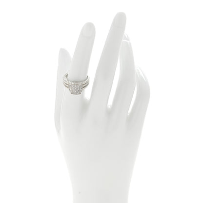 David Yurman Sterling Silver Diamond 10mm Petite Wheaton Ring 54 6.75 2 of 4