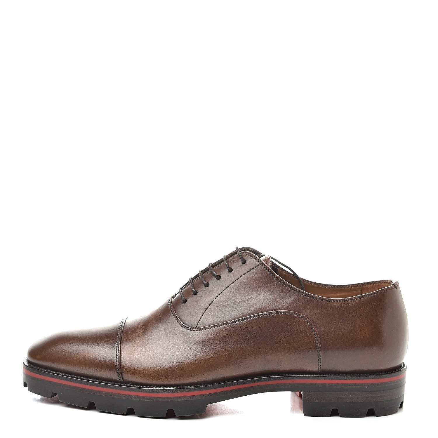 Christian Louboutin Calfskin Patime Mens Hubertus Flat 41.5 Havane 1 of 15