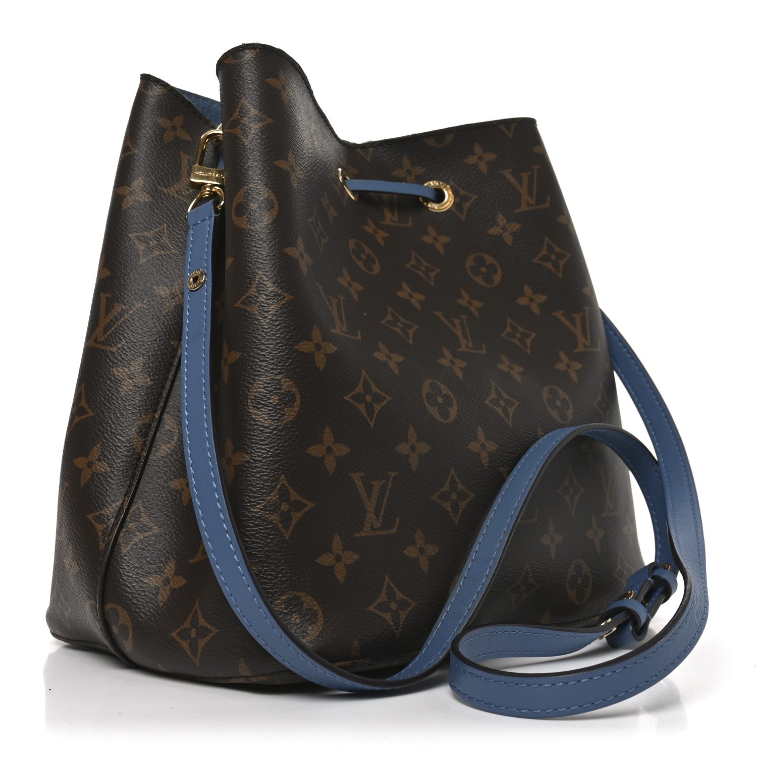 Louis Vuitton Monogram Neonoe MM Blue Jean 3 of 16