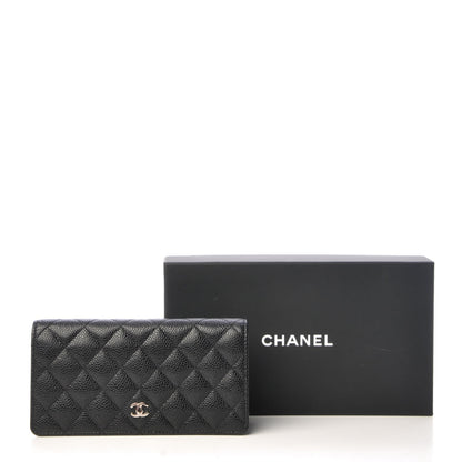Chanel Caviar Quilted Yen Wallet Black 8 of 8