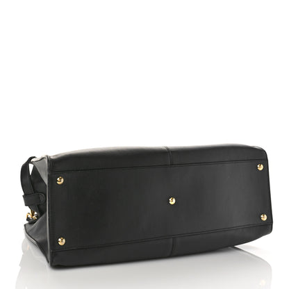 Fendi Vitello Seta Century Large Peekaboo X-Lite Black Fragola 4 of 8
