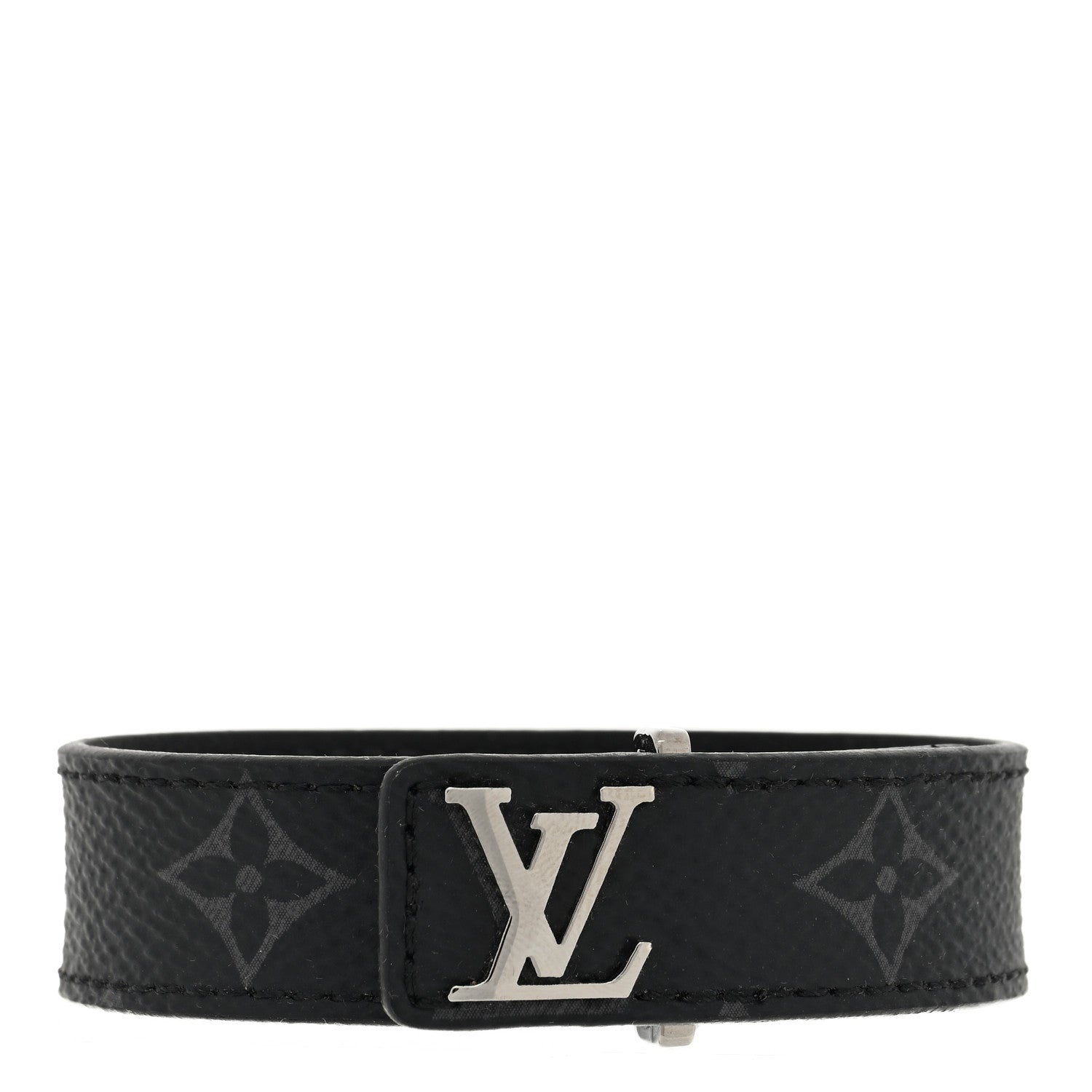 Louis Vuitton Monogram Eclipse LV Slim Bracelet 21 1 of 4