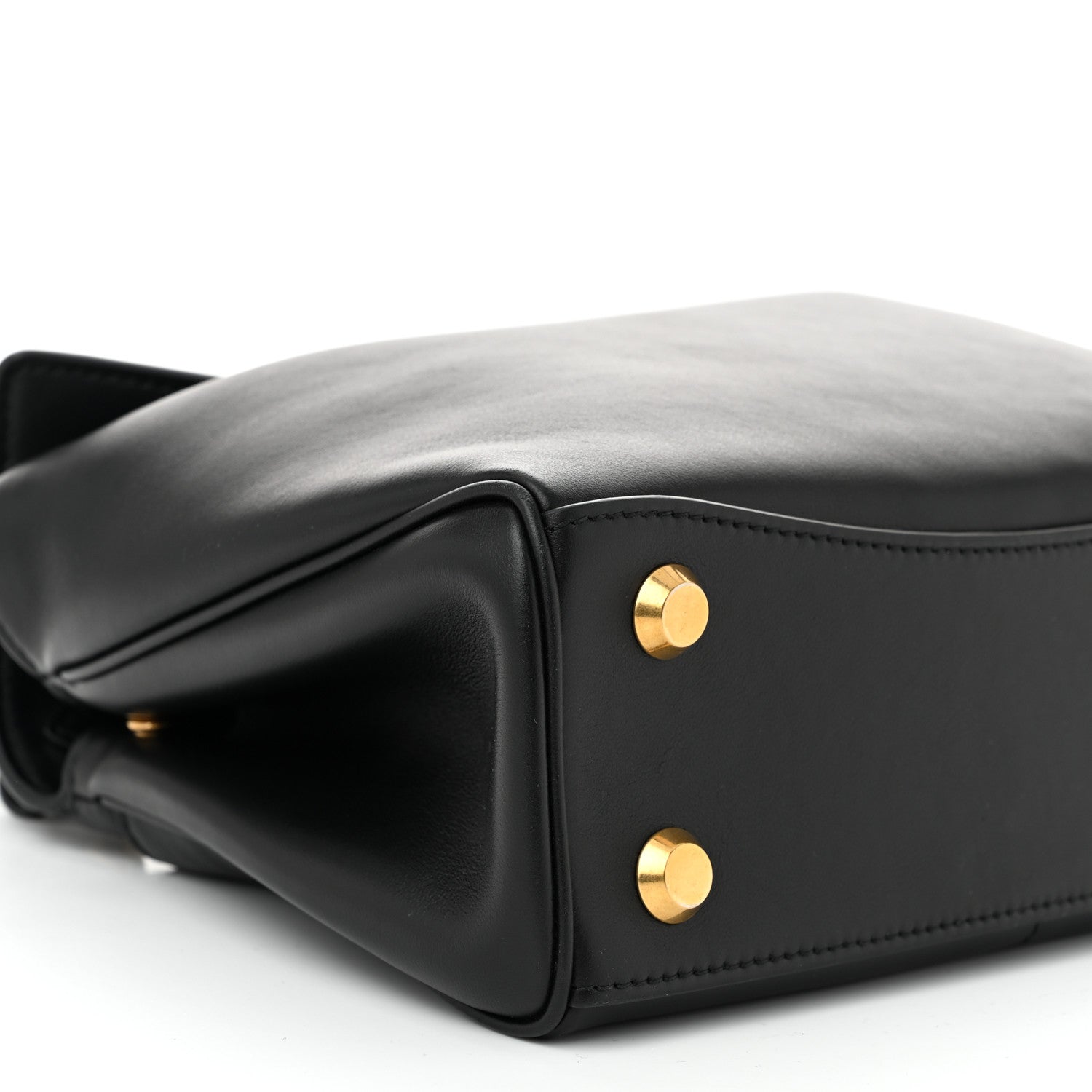 Balenciaga Natural Smooth Calfskin Mini Rodeo Top Handle Handbag Black 8 of 9