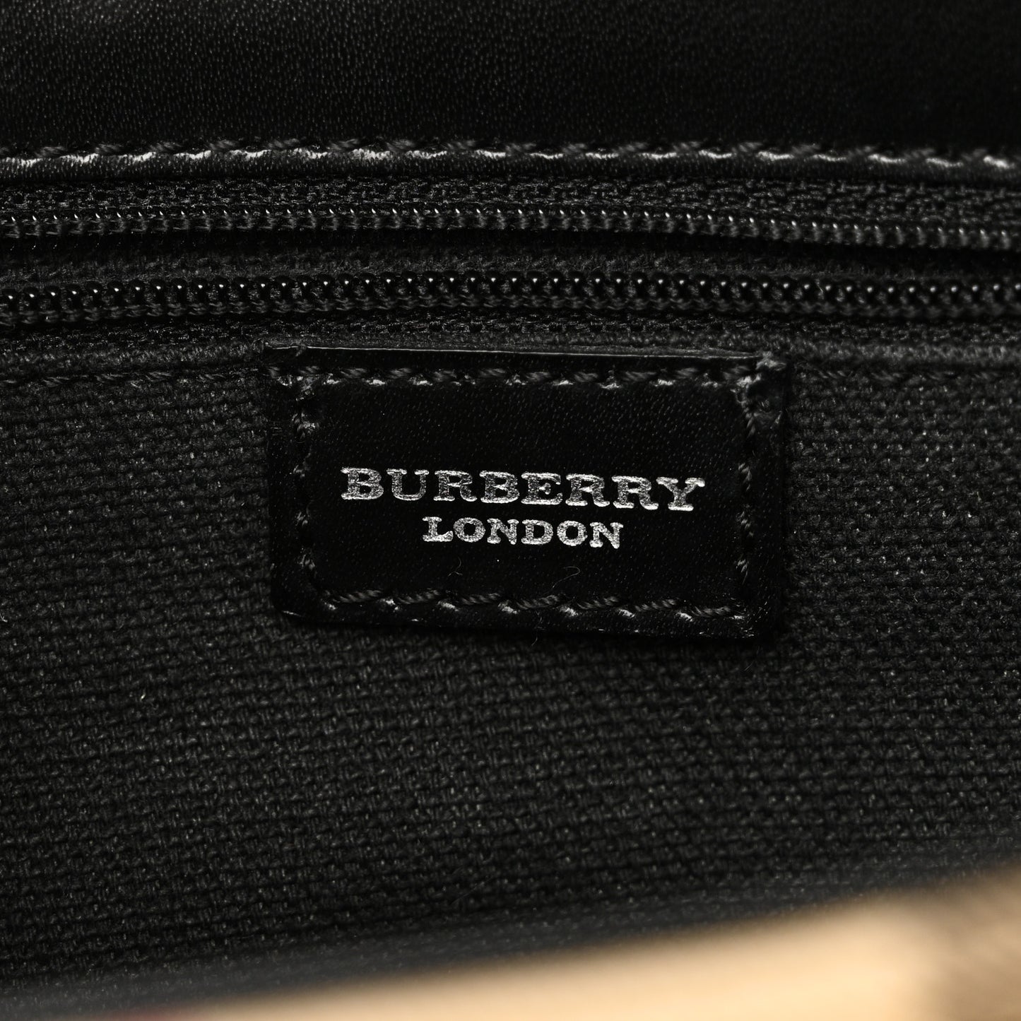 House Check Flap Shoulder Bag Black