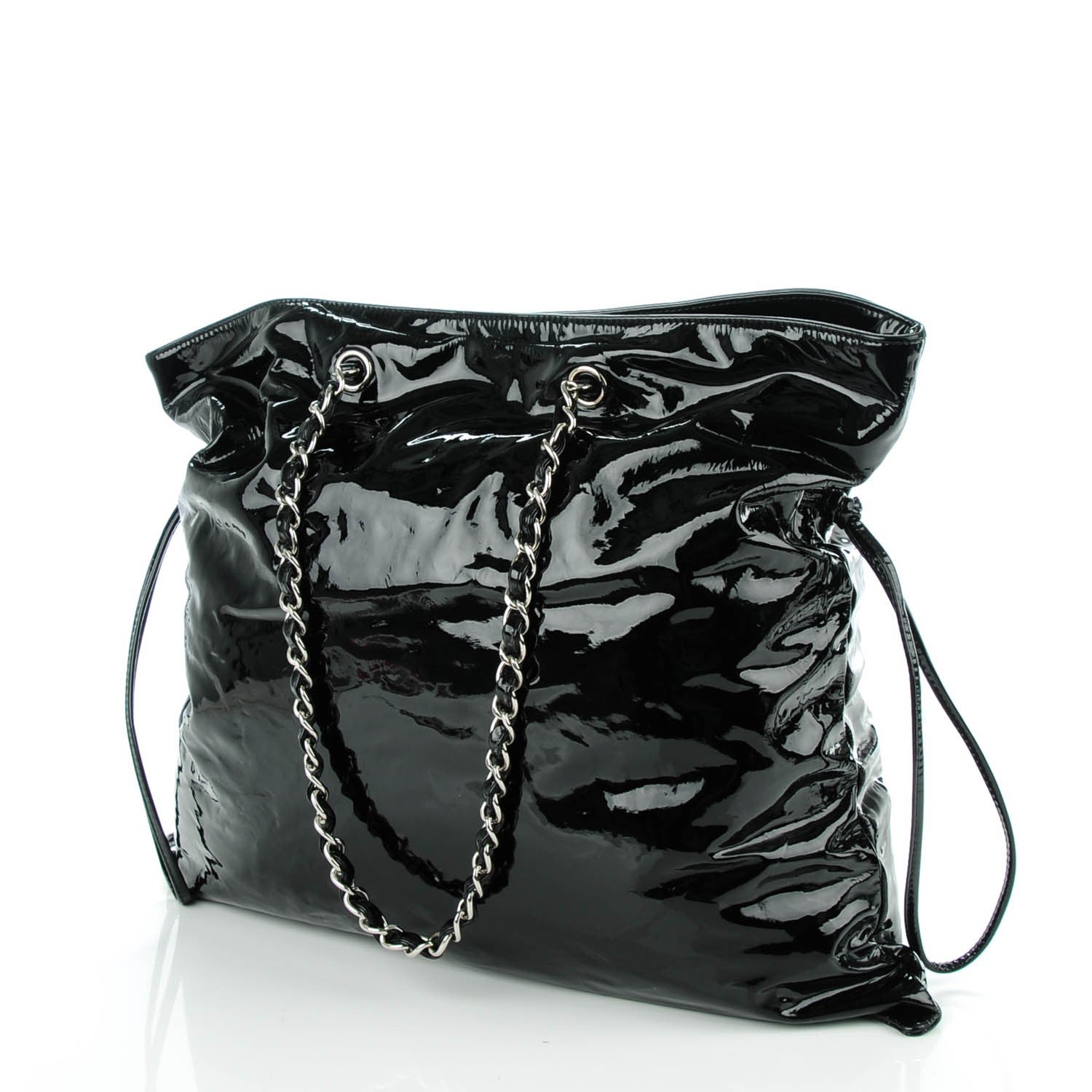 Chanel Patent Bonbons Shopper Tote Black 3 of 6