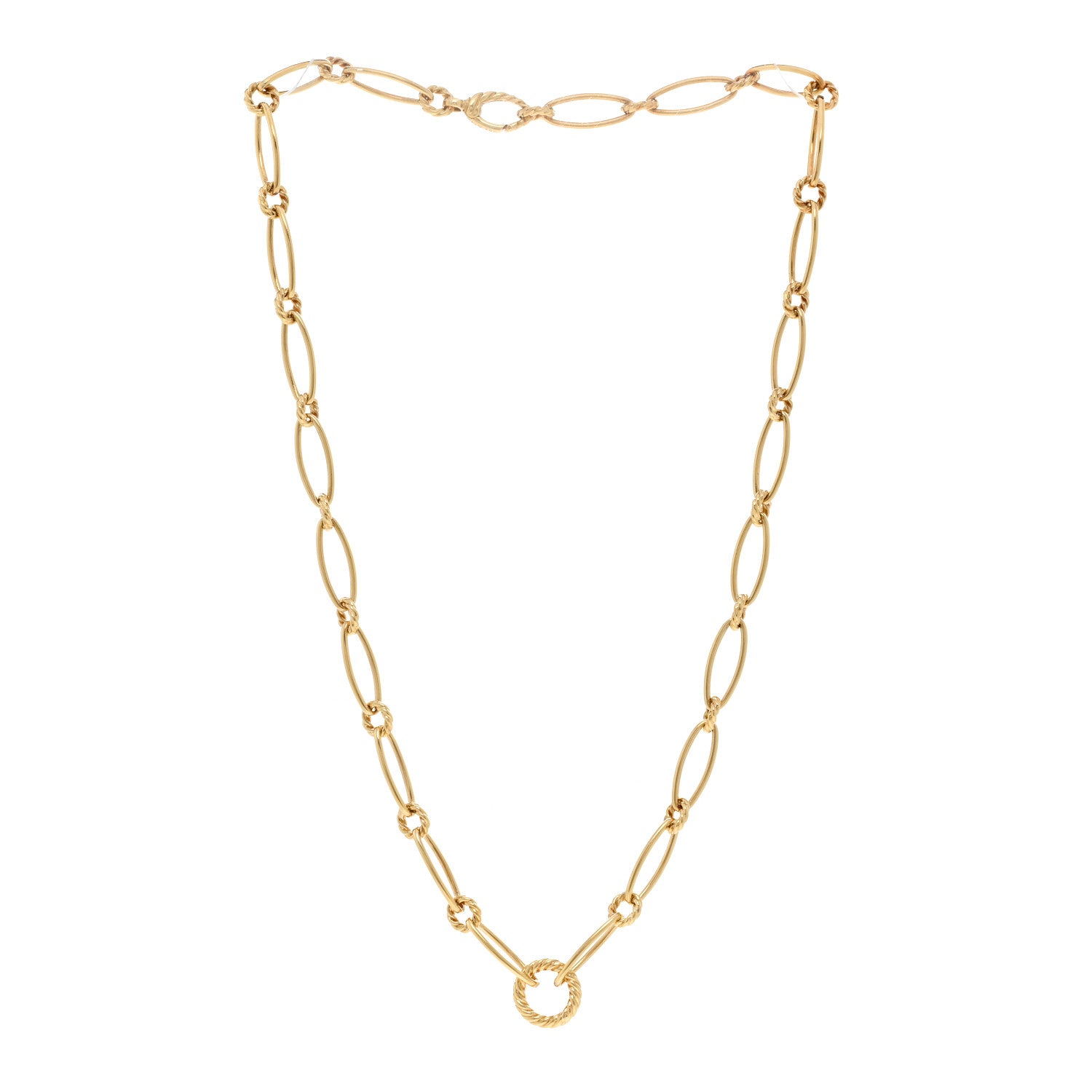 David Yurman 18K Yellow Gold 6mm Lexington Chain Necklace 3 of 4