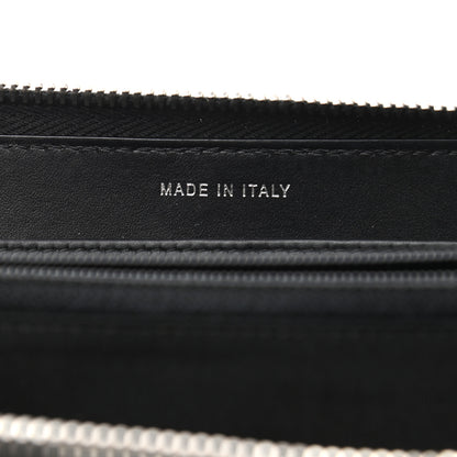 Chanel Caviar Patent Small CC Contour Zip Around Wallet Black 7 of 12