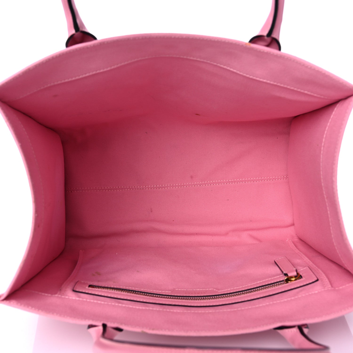 Versace Canvas Suppler Calfskin Cabas GV Signature Tote Pink 5 of 23