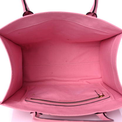 Versace Canvas Suppler Calfskin Cabas GV Signature Tote Pink 5 of 23